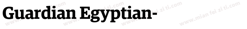Guardian Egyptian字体转换